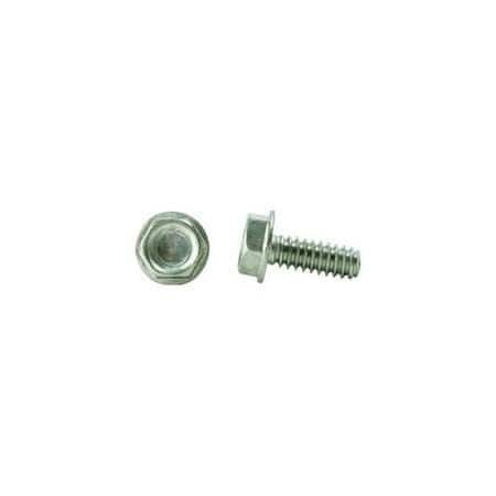 Newport Fasteners #10-32 x 1-1/4 in Slotted Hex Machine Screw, Zinc Plated Steel, 2500 PK 611033-2500